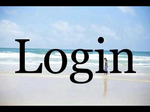 How To Pronounce Login??????Pronunciation Of Login