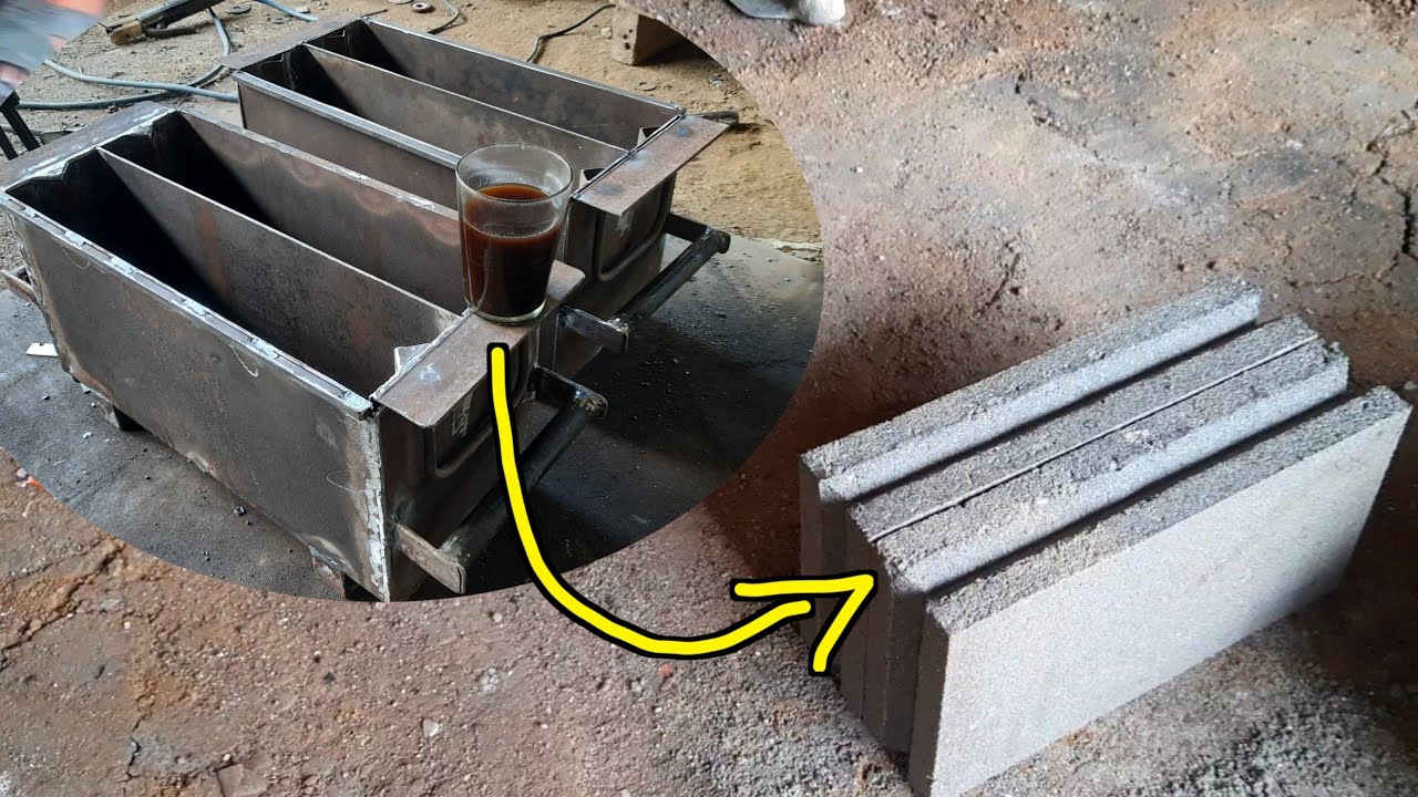 ЧТО ВИРУСНО!! Как сделать цементный блок, наполненный двумя идеально