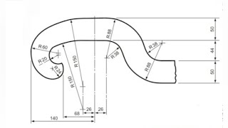 SAFETY VALVE - Tangency in | Technical drawing | Engineering drawing