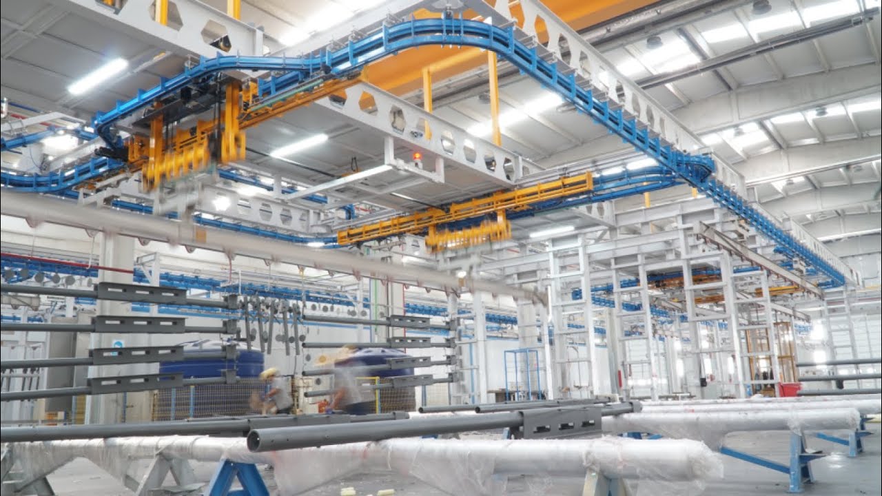 YAKUT MAKİNA Power & Free overhead conveyor systems