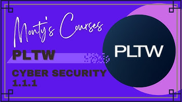 Cyber Security PLTW Course Section 1.1.1 (For Beginners)