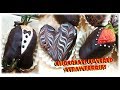 How to Make Chocolate Covered Strawberries! (6 Types of Easy Elegant Decorations!) 巧克力草莓！（6种布置类型）