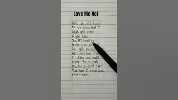 Thumbnail of Love Me Not song by Ravyn Lenae (lyrics) #lyrics #ravynlenae #song #trending #shorts