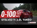 2019 Alfa Romeo Stelvio Ti 0-100km/h & engine sound