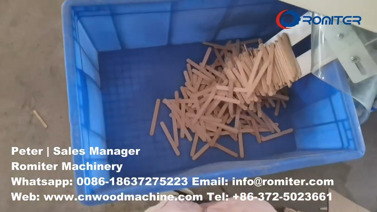 Automatic Wooden Ice Cream Stick Selecting Sorting Machine for Brasil Customer