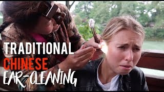 Getting my ears cleaned in China