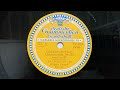 78rpm record: Beethoven: Piano Sonata (Apassionata), First movement