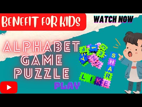 ABC - Puzzle Block mat alphabet game | Learning alphabet with puzzle toy for kids