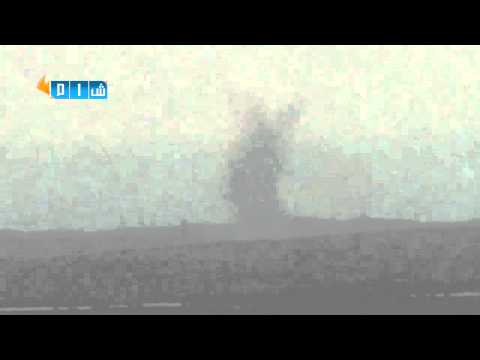 شام ريف ادلب الجنوبي تصاعد الدخان جراء القصف العنيف 15 4 2014