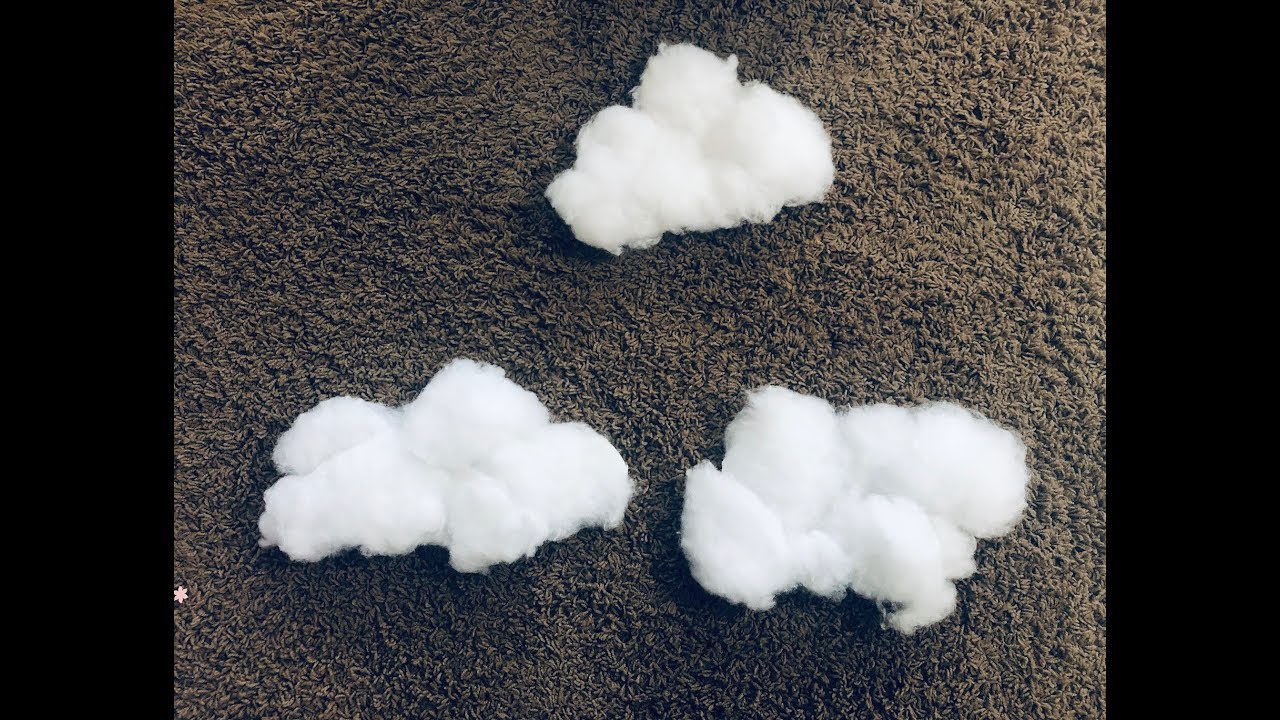 DIY cotton wool clouds. – Look what I made