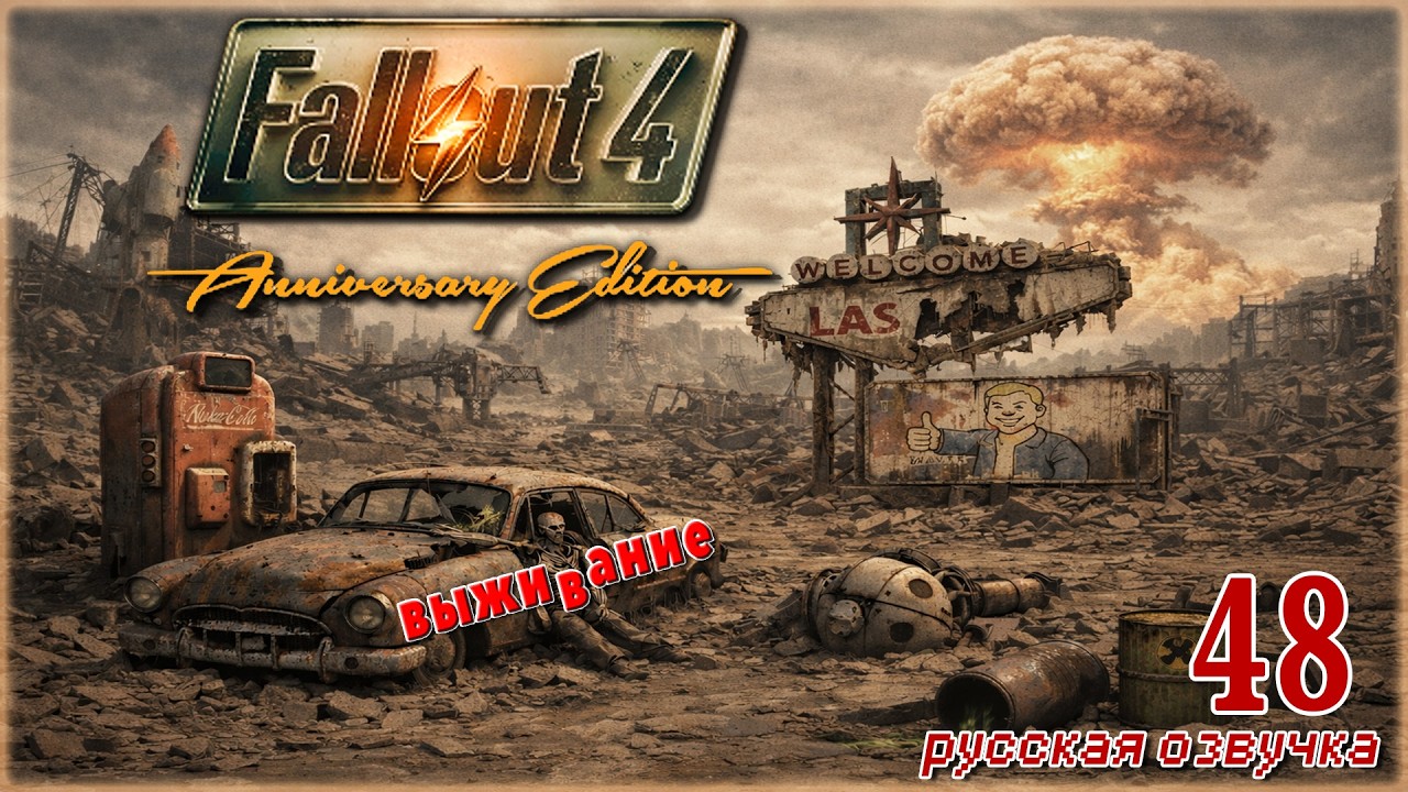 FALLOUT 4 AE(РЕЖИМ ВЫЖИВАНИЯ)🧸ИСТоРИя МаКСа🧸СТРИМ 48
