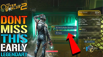 The Outer Worlds 2: "Rookie Reward" Legendary SMG Guide! DONT MISS This EARLY Weapon