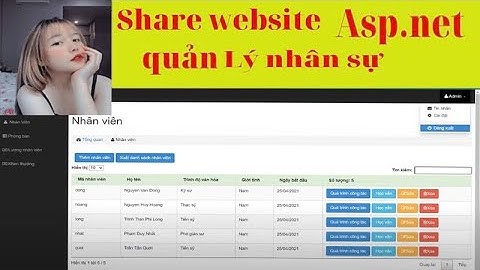 Share đồ án Website Quản lý nhân sự ASP.NET | SQL Server
