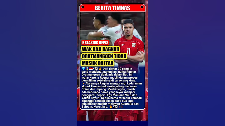Wak Haji Ragnar Oratmangoen Tidak Dapat Panggilan Hadapi China