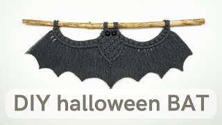 DIY halloween BAT | new design | macrame home decor | easy tutorial