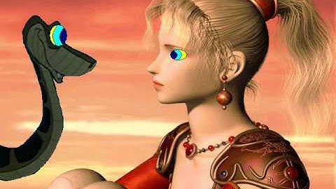 Terra (FFVI) And Kaa The Snake