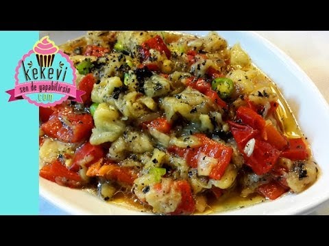 Közlenmiş Patlıcan Salata Nasıl Yapılır?