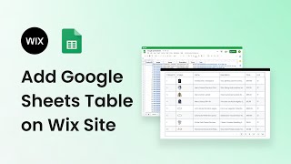 How to add a Google Sheets Table on your Wix Site