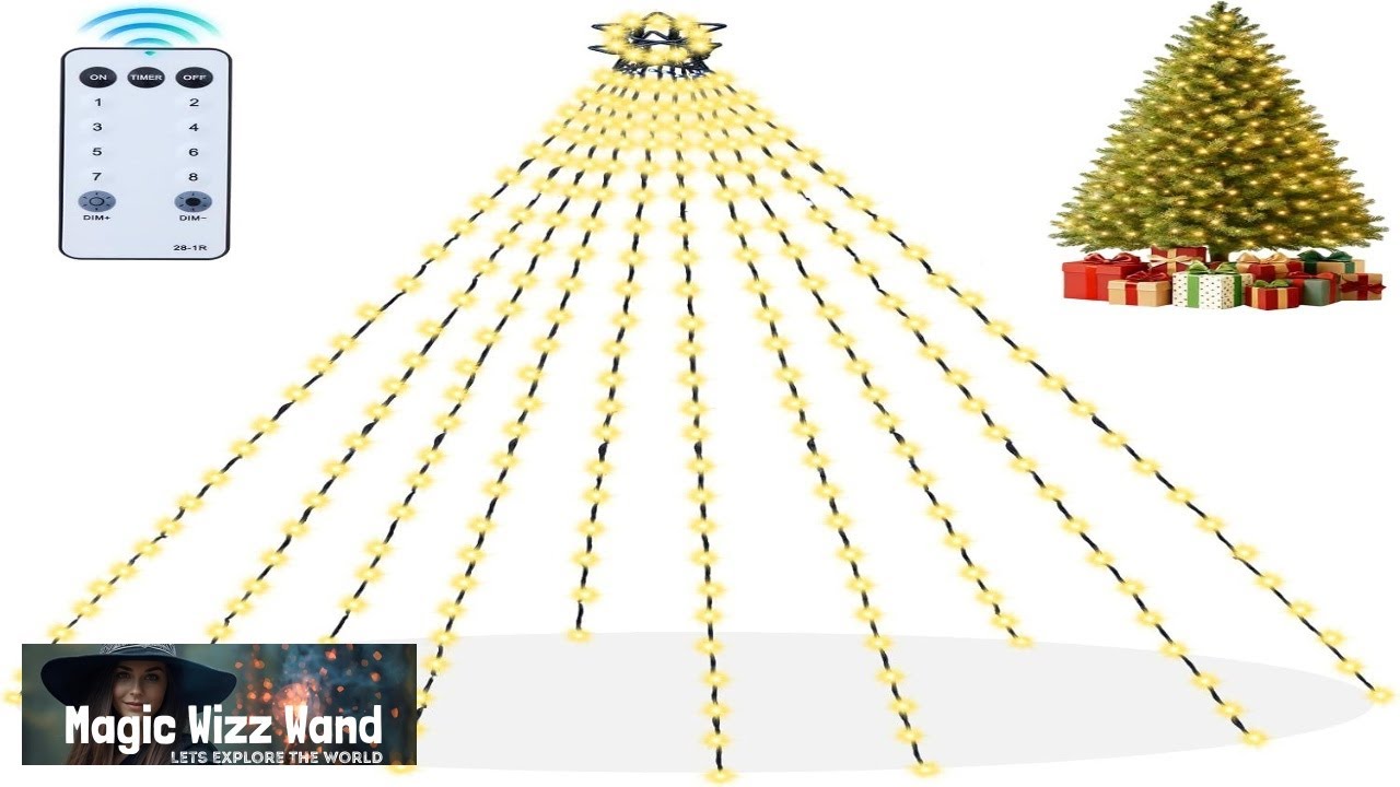 Christmas Tree Lights Christmas Lights Outdoor Indoor WarmWhite 400Led 10 Lines