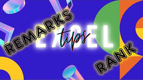 How to grade, rank and give Remarks in Excel (Tagalog)