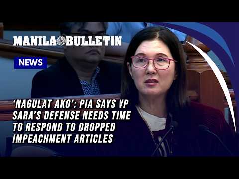 ‘Nagulat ako’: Pia says VP Sara’s defense needs time to respond to dropped impeachment articles