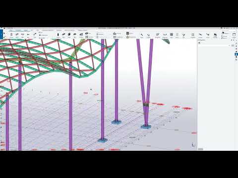 Free form steel structure in tekla structures