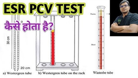 ESR | PCV | Erythocyte sedimentation rate | packed cell valume