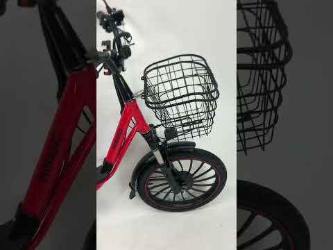 Електровелосипед Minako 750W 60V 26Ah червоний, PAS система, до 45 км/год, запас ходу 70 км, двомісний електробайк 20", видео 1