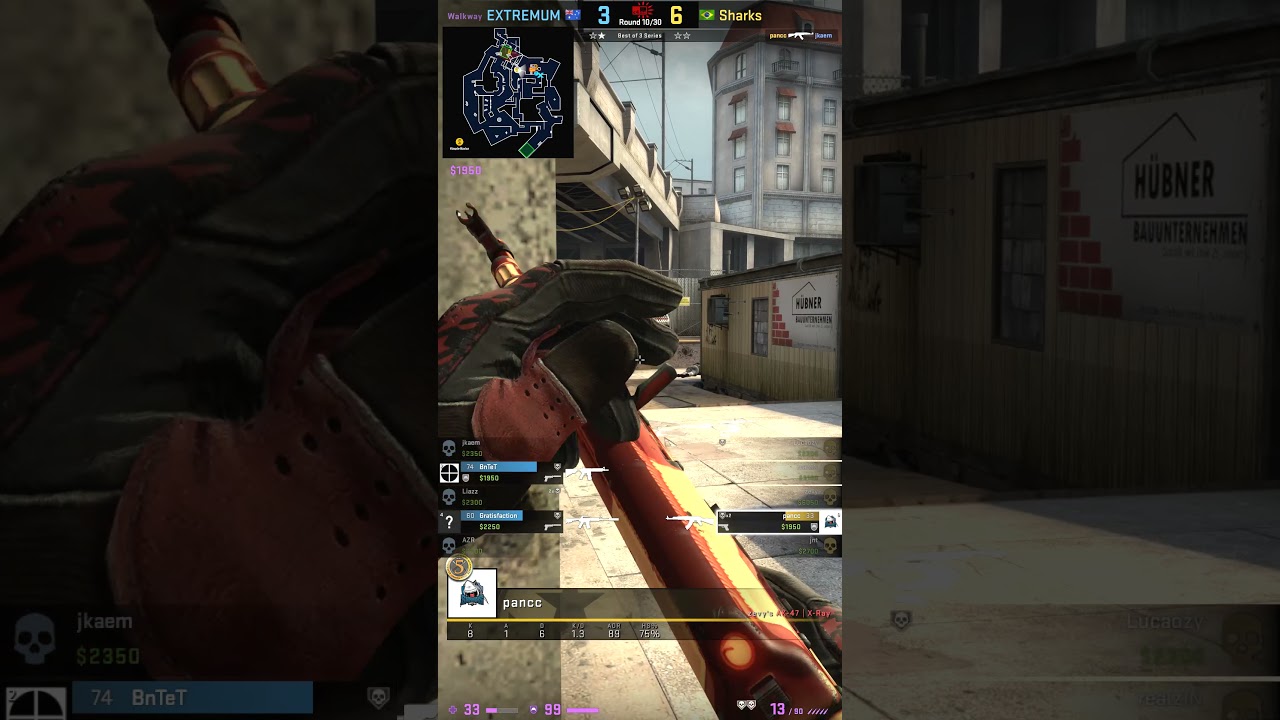 🇧🇷 pancc 1vs4 clutch. Overpass. EXTREMUM vs. Sharks at Spring Sweet Spring 3