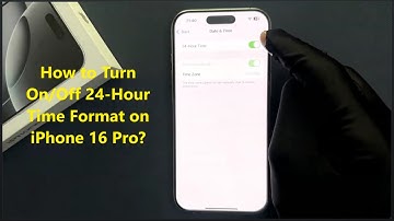 How to Turn On/Off 24-Hour Time Format on iPhone 16 Pro?