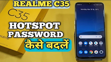 how to change hotspot password in Realme | Realme c35 hotspot pasword change kare