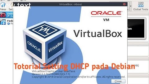 Totorial setting DHCP server pada Debian