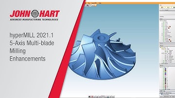 hyperMILL 2021.1 - 5-Axis Multi blade Milling Enhancements