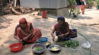 আজ আমদের রান্না করলো সাজনা দিয়ে মাছের ঝোল আর আম বটি \ Village Stlyle Fish Curry