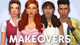 HIGH SCHOOL CLIQUES MAKEOVERS - my let's play sims!