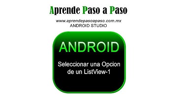 ListView Android Studio PARTE-I