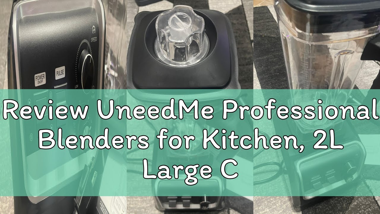 Review UneedMe Professional Blenders for Kitchen, 2L Large Capacity Smoothie Blender, 2200W High Pow