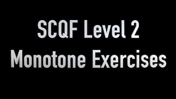 PDQB SCQF Level 2 Piping & Drumming - Monotones - Exercise 4