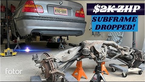 BMW E46 Subframe Removal - the easy way with just one jack! $2k ZHP Subframe Overhaul