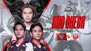 MIC CHECK ALTER EGO VS BTR | MPL-ID S9 REGULAR SEASON