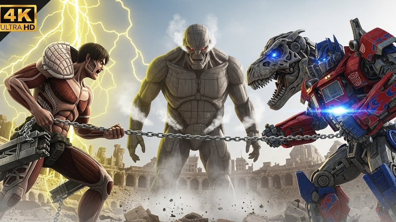 Titan Shifter Unlocks The Rumbling, Battles The Autobot Leader! ⚔ The Giant War