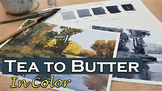 How to Use Tea To Butter to Keep Your Watercolor Painting Values Strong