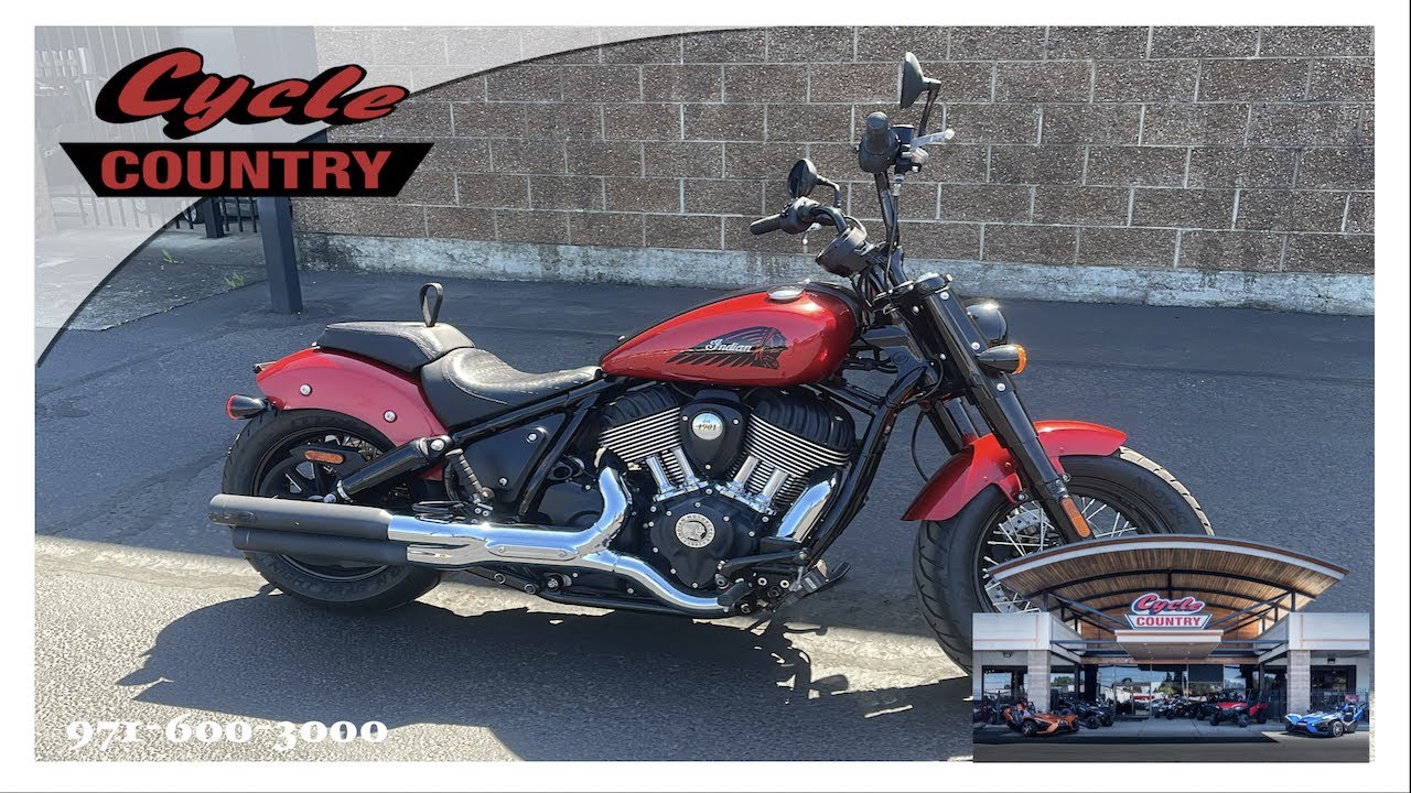 2022 Indian Chief Bobber in eye-catching Ruby Metallic Red for sale at ...