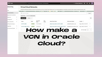 Create a VCN in Oracle Cloud | Data with Ruchi