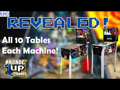 Breaking! Complete Arcade1up Pinball Table List For All 3 Tables! from Unqualified Critics