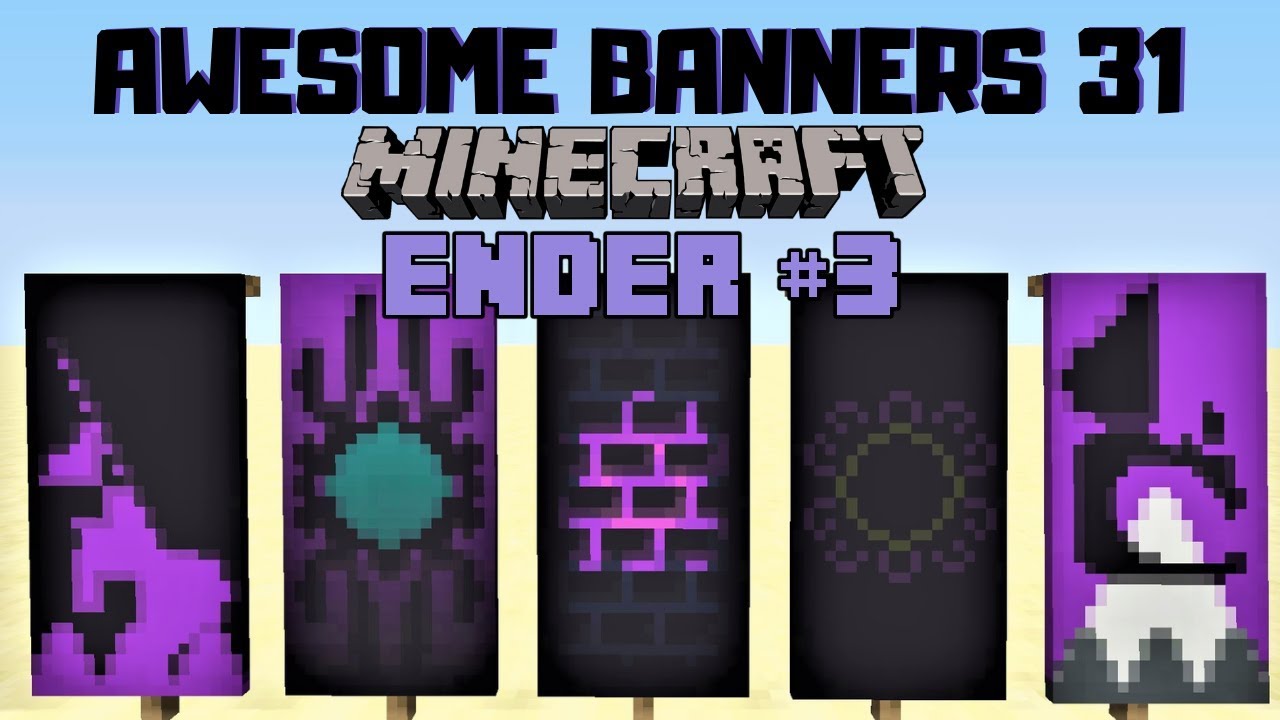 5 AWESOME MINECRAFT BANNER DESIGNS WITH TUTORIAL! #31 - YouTube