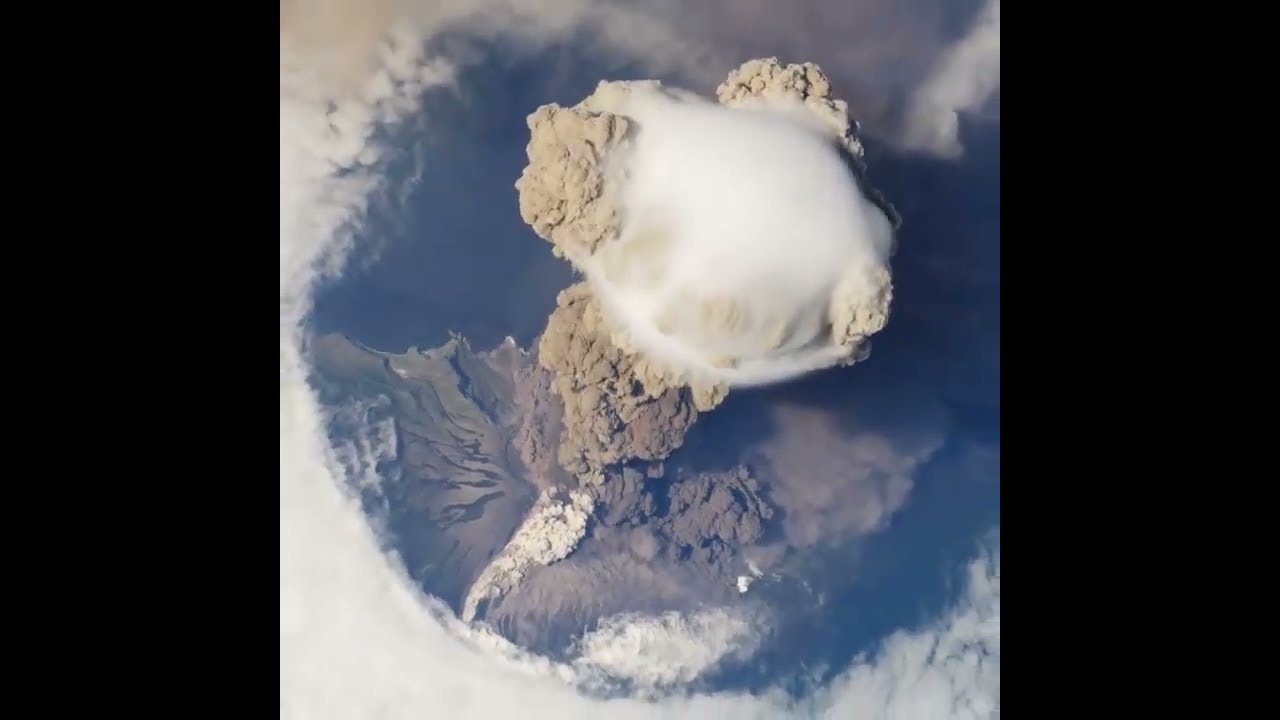 NASA Sarychev Volcano Eruption From The International Space Station