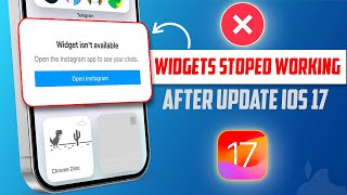 Fixing Widget Issues on iPhone After iOS 17 Update | Widget not Available