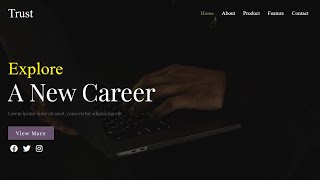 How To Make a Responsive Landing Page Website Design Using HTML CSS & Javascript