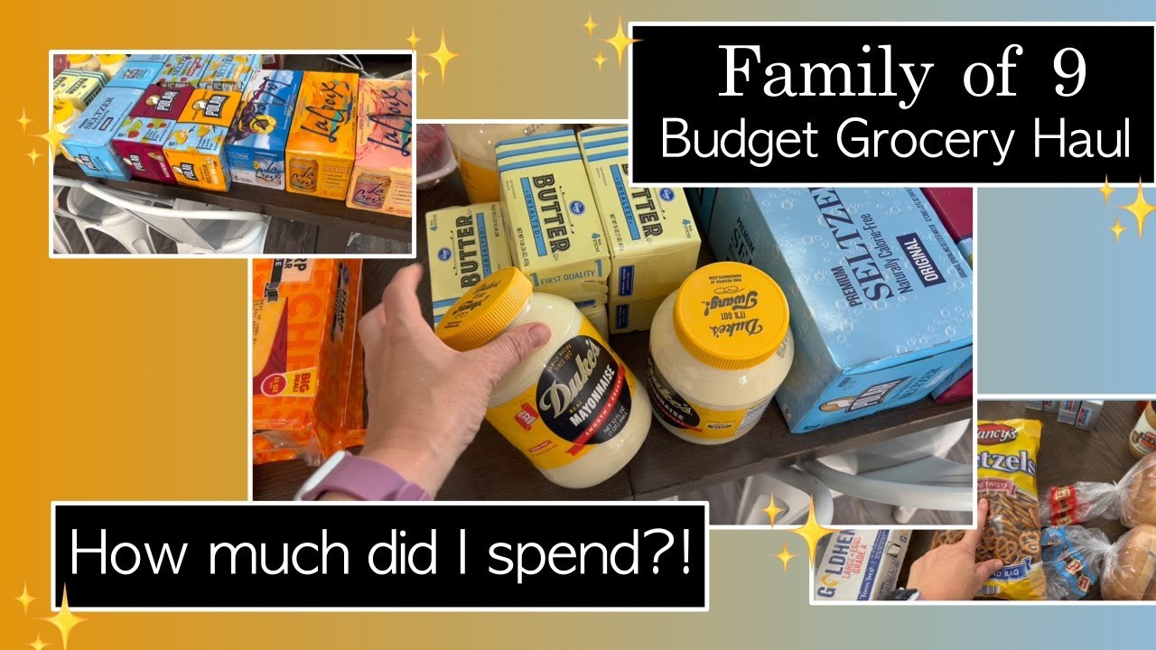 Large Family Budget Grocery Haul! | Feeding 9 People Healthy on a